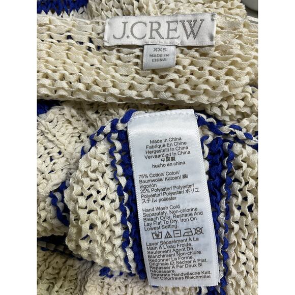 J.Crew 'Montauk' Cream Cotton Pullover Sweater Size XXS - Picture 4 of 4